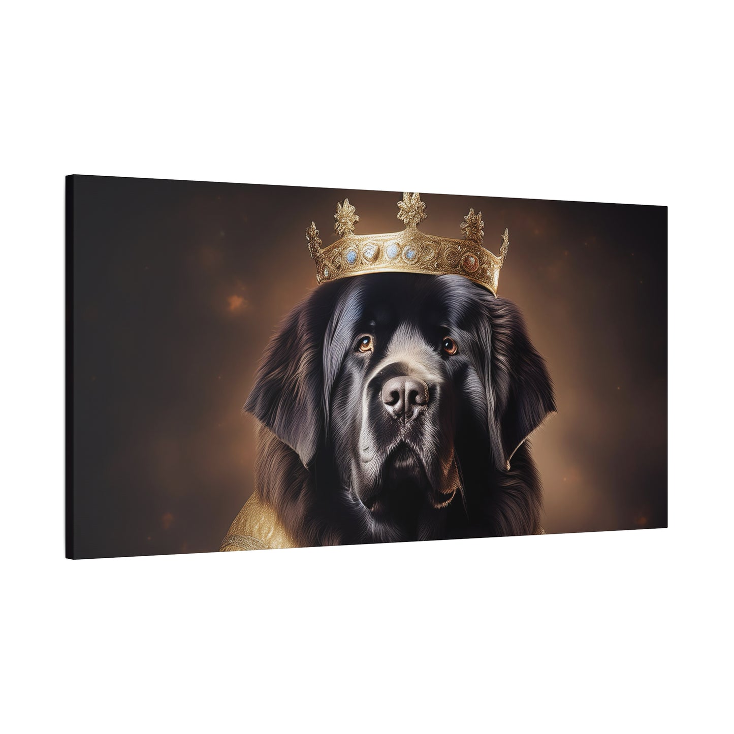 Newfoundland Renaissance Pet Portrait on Canvas | wall art | wall print