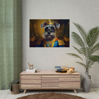 Miniature Schnauzer Dog Renaissance Pet Portrait Art Print | Wall Art | Wall Print