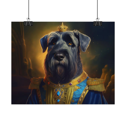 Giant Schnauzer Pet Renaissance Portrait Print, Dog Lover Wall Print | Wall Art | Wall Print