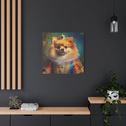 Pomeranian  Renaissance  Pet Portrait - Canvas - dog art, dog portait, wall art, wall print