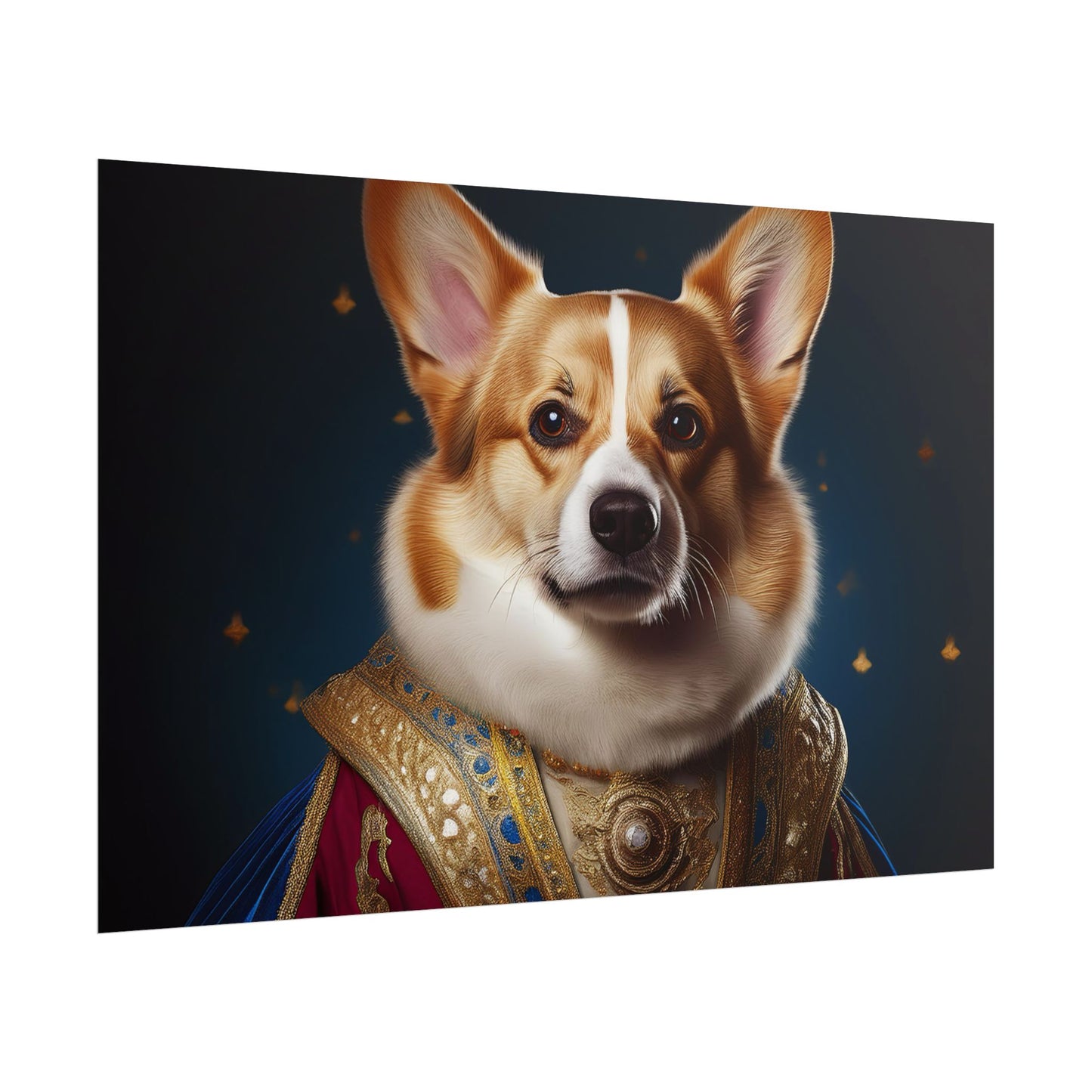 Pembroke Welsh Corgi Renaissance Pet Portrait Print | Wall Art | Wall Print | Dog Art