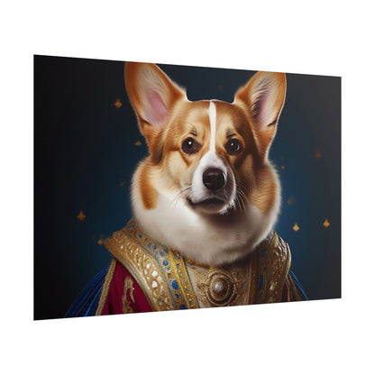Pembroke Welsh Corgi Renaissance Pet Portrait Print | Wall Art | Wall Print | Dog Art