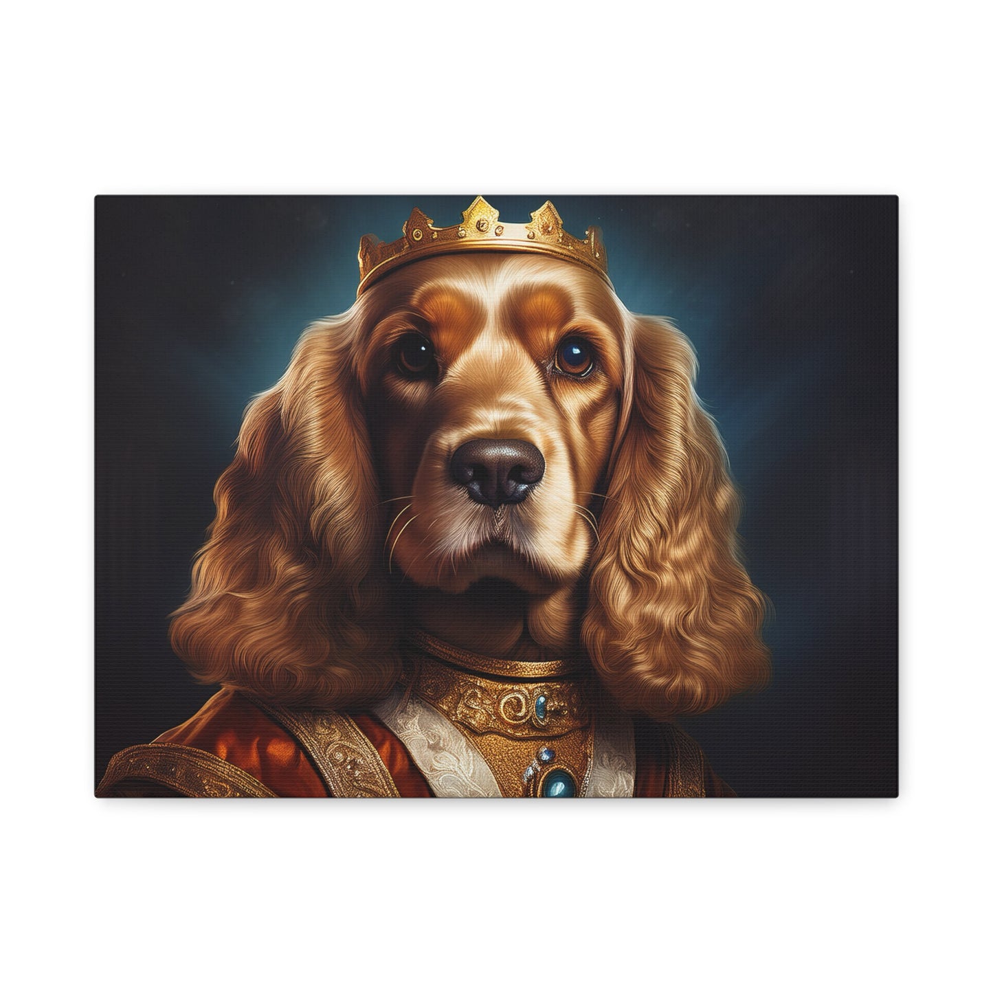Cocker Spaniel Renaissance Pet Portrait on Canvas | Wall art | wall print
