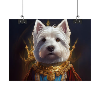 West Highland White Terrier Dog Renaissance Pet Portrait Print, West Highland White Terrier Art Print, Dog Wall Art, Wall Print, Wall Art