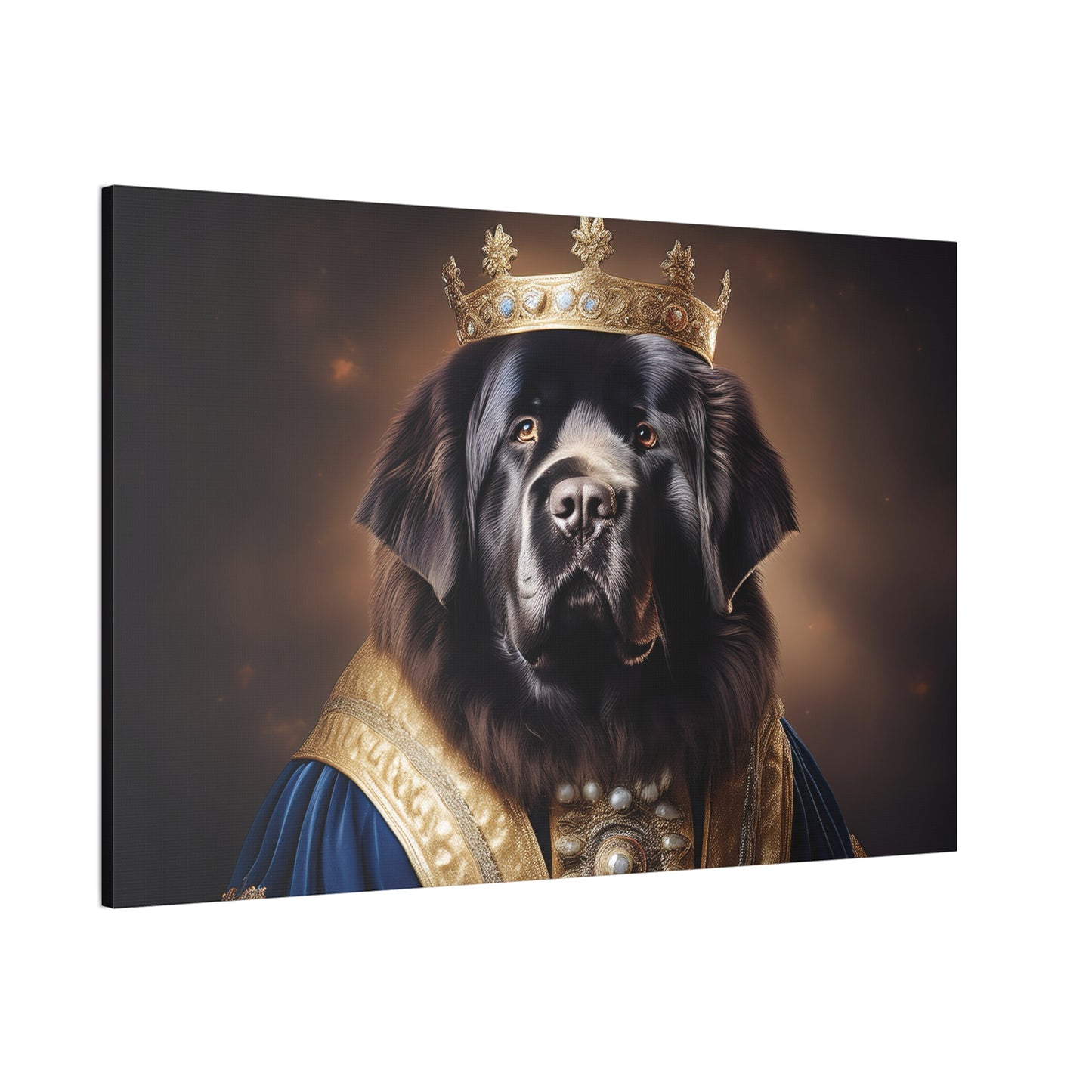 Newfoundland Renaissance Pet Portrait on Canvas | wall art | wall print
