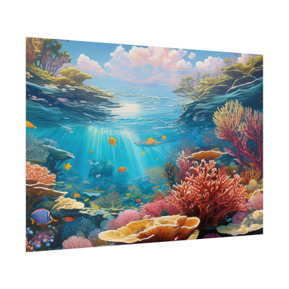 Great Barrier Reef  Australia Coastal Print | Style 3 | Wall Art | Wall Print