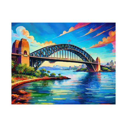 Sydney Harbour Bridge  Australia Painting Print | Wall Art | Wall Print