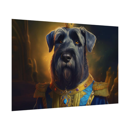 Giant Schnauzer Pet Renaissance Portrait Print, Dog Lover Wall Print | Wall Art | Wall Print
