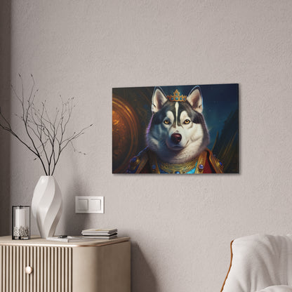 Siberian Husky Renaissance Pet Portrait on Canvas, wall art, wall print, dog portrait, dog art