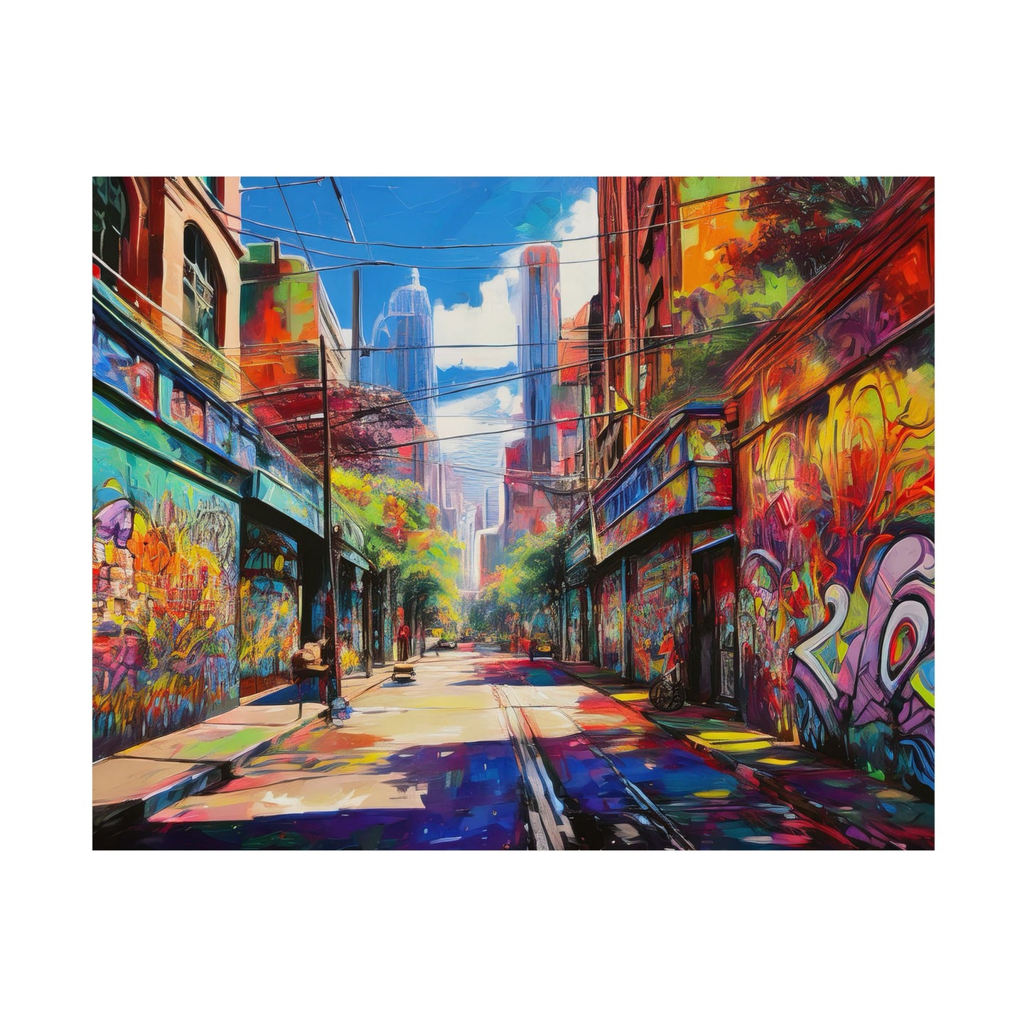 Melbourne Street Graffiti Australia Print | Style 2 | Wall Art | Wall Print