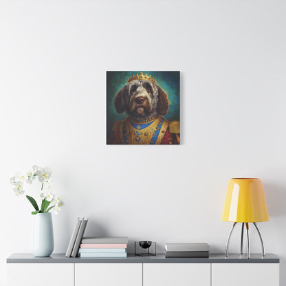 Portuguese Water Dog Renaissance Pet Portrait on Canvas | wall art | wall print