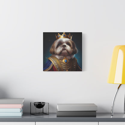 Shih Tzu Renaissance Pet Portrait on Canvas | wall art, wall print, dog portrait, dog art