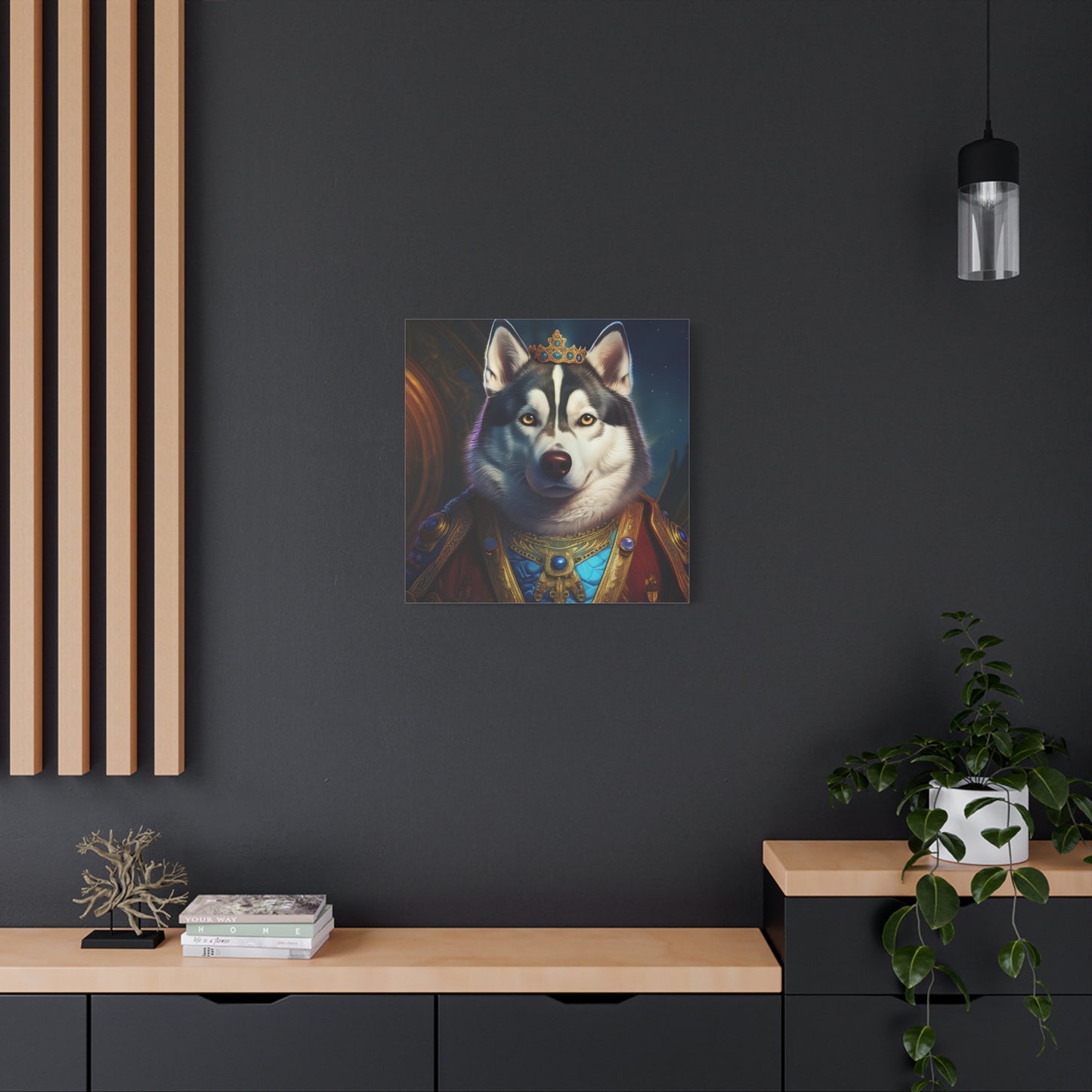 Siberian Husky Renaissance Pet Portrait on Canvas, wall art, wall print, dog portrait, dog art
