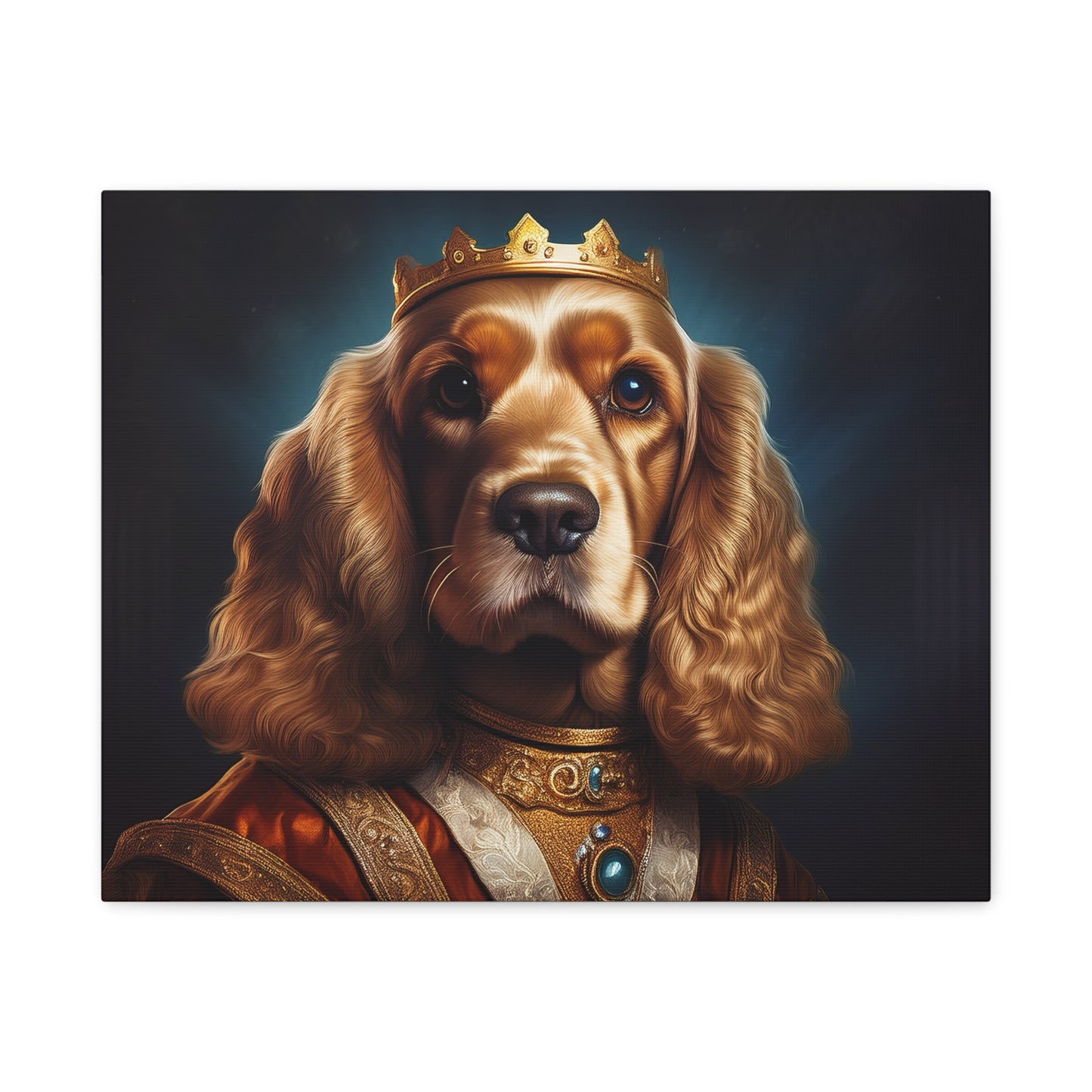 Cocker Spaniel Renaissance Pet Portrait on Canvas | Wall art | wall print