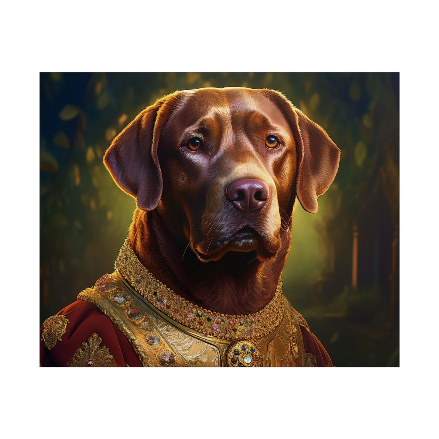 Chesapeake Bay Retriever Dog Renaissance Pet Portrait Print, Animal Lover print, Dog Wall Art, wall print, wall art