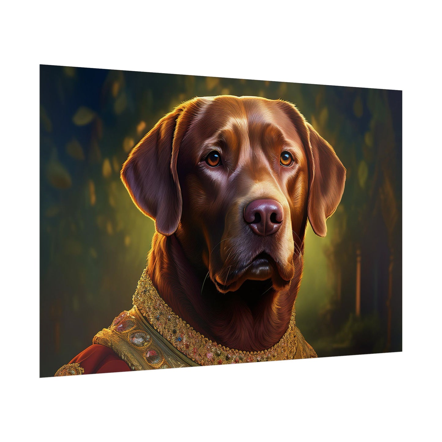 Chesapeake Bay Retriever Dog Renaissance Pet Portrait Print, Animal Lover print, Dog Wall Art, wall print, wall art