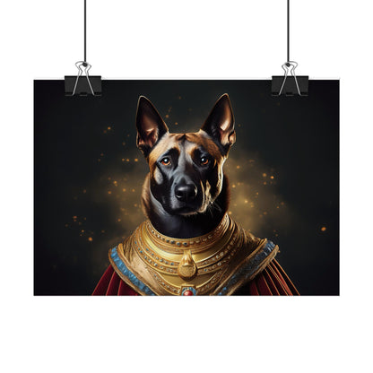 Belgian Malinois Renaissance Dog  Portrait Wall Print, Art Print, Art Print, Animal Lover Home Decor, Dog Wall Art, wall art