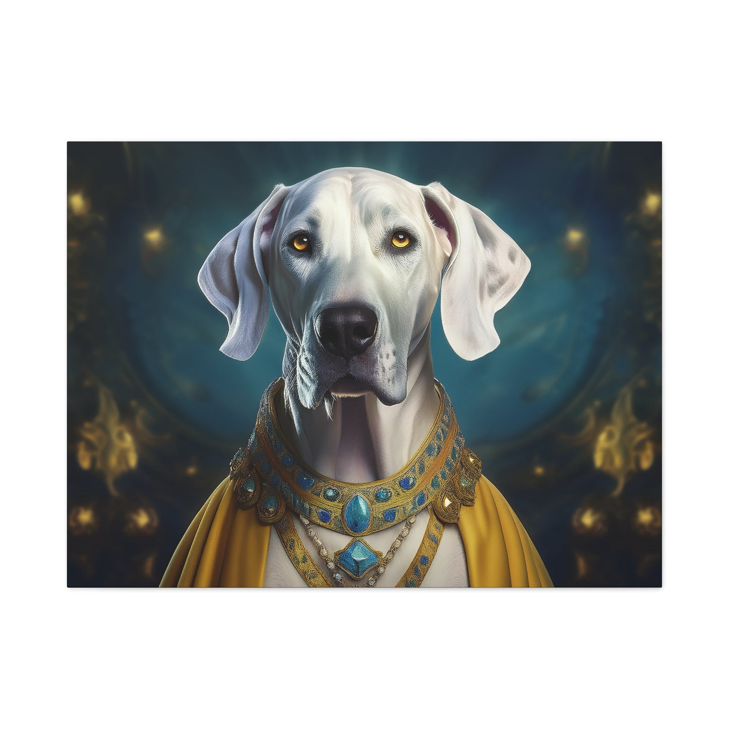 Great Dane Pet Portrait Renaissance - Canvas, wall art, wall print, dog portrait, dog art