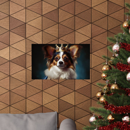 Papillon Renaissance Pet Portrait Print, Papillon Art Print, wall art, wall print