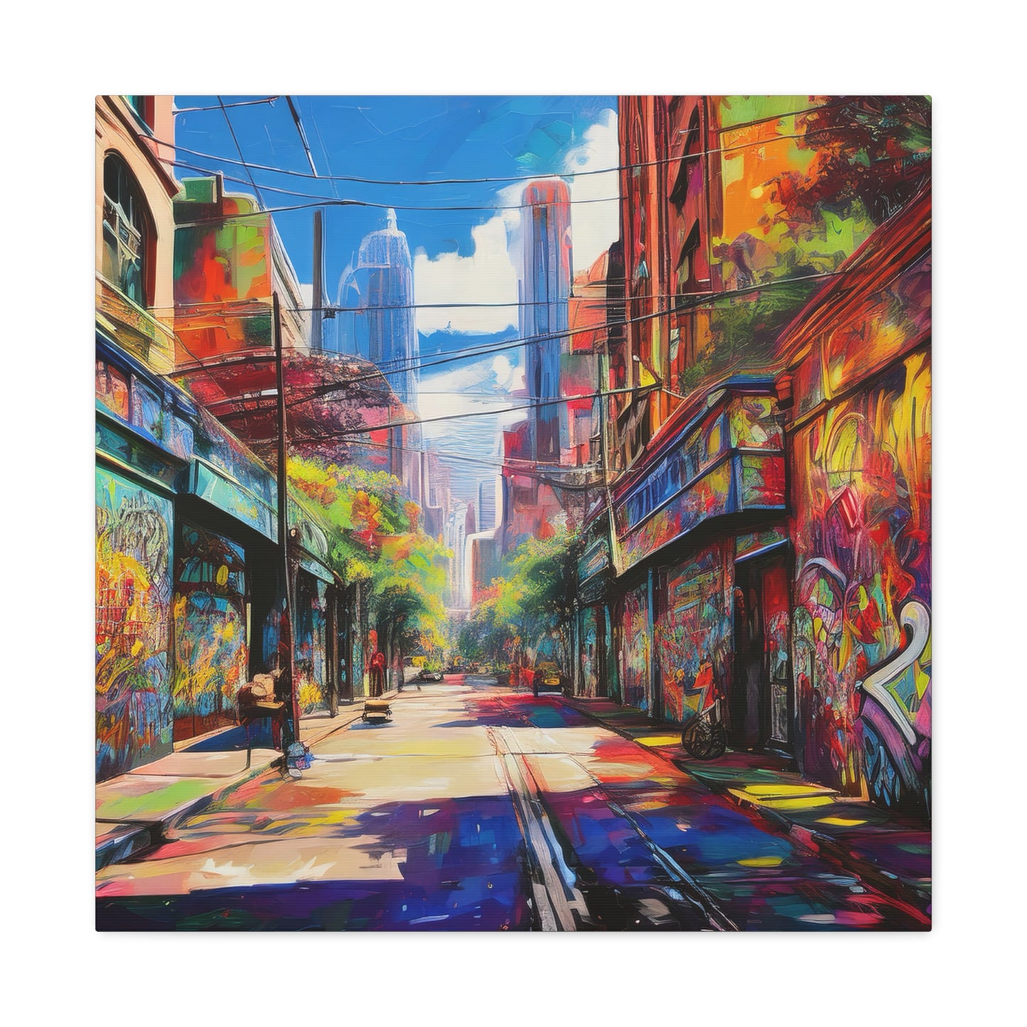 Melbourne Street Graffiti Australia on Canvas | Style 2 | Wall Art | Wall Print