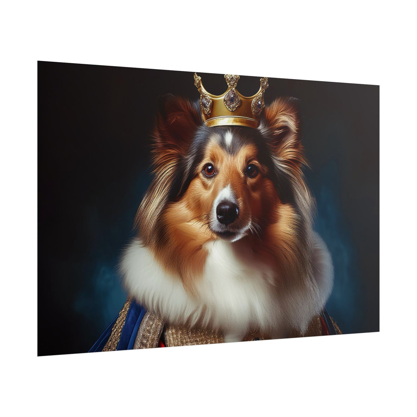 Shetland Sheepdog Renaissance Dog Portrait Art Print, Wall Decor Gift, Animal Lover Home Decor, Dog Wall Art