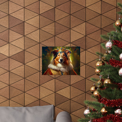 Collie Dog Renaissance Pet Portrait Print | Wall Art | Wall Print | Dog Art