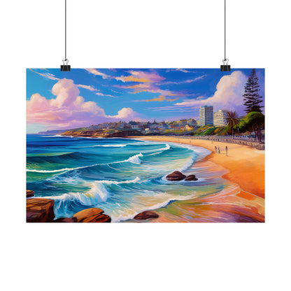 Coogee Beach Australia Coastal Print | Style 1 | Wall Art | Wall Print