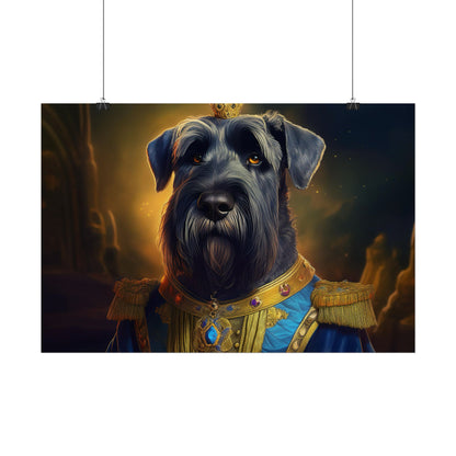 Giant Schnauzer Pet Renaissance Portrait Print, Dog Lover Wall Print | Wall Art | Wall Print