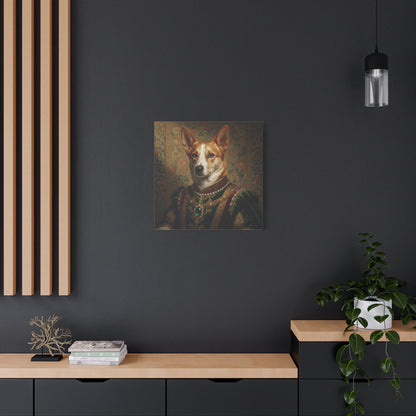 Norweigan Lundehunde Renaissance Pet Portrait Canvas Print, Dog Art Decor, Pet Lover Gift, Unique Wall Art, Animal Portrait