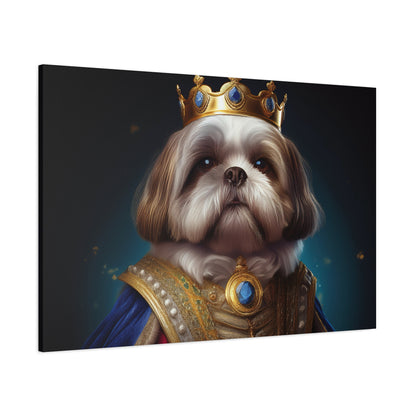 Shih Tzu Renaissance Pet Portrait on Canvas | wall art, wall print, dog portrait, dog art