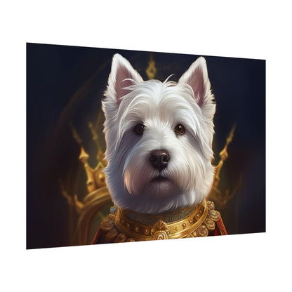 West Highland White Terrier Dog Renaissance Pet Portrait Print, West Highland White Terrier Art Print, Dog Wall Art, Wall Print, Wall Art