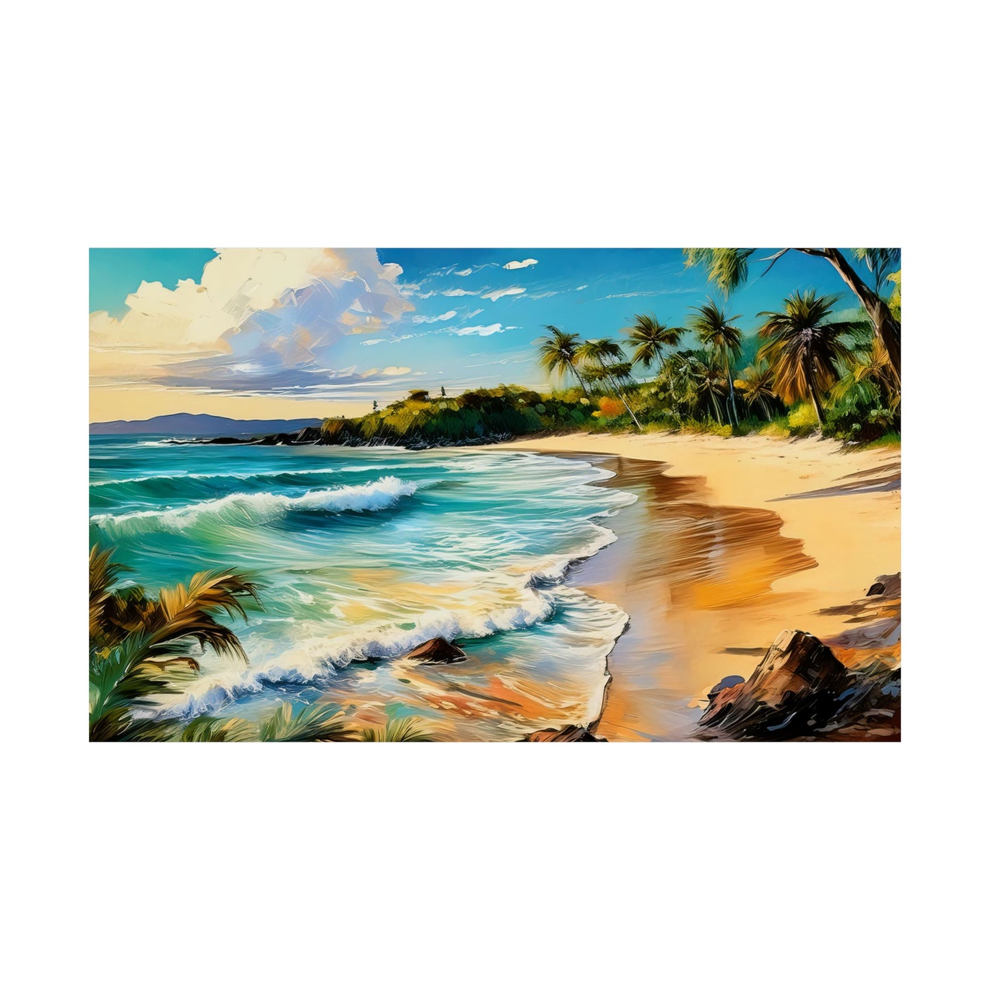 Noosa Main Beach Australia Coastal Print | Style 1 | Wall Art | Wall Print