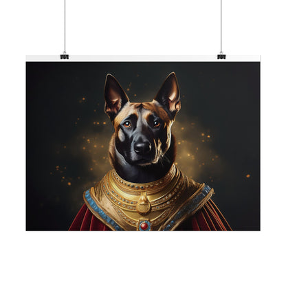 Belgian Malinois Renaissance Dog  Portrait Wall Print, Art Print, Art Print, Animal Lover Home Decor, Dog Wall Art, wall art