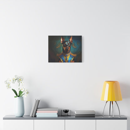 Doberman Pinscher Renaissance Pet Portrait on Canvas | wall art | wall print | Dog Art