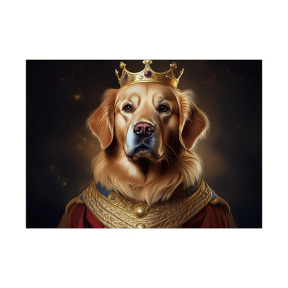 Golden Retriever Renaissance Dog Portrait  Art Print, Wall Decor Gift, Animal Lover Home Decor, Dog Wall Art