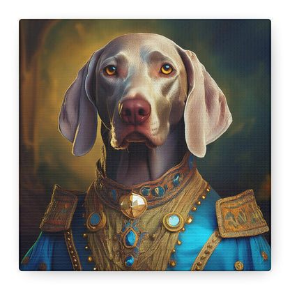Weimaraner Renaissance Pet Portrait on Canvas -  wall art, wall print, dog portrait, dog art