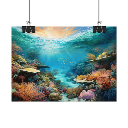 Great Barrier Reef  Australia Coastal Print | Style 2 | Wall Art | Wall Print