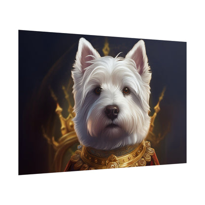 West Highland White Terrier Dog Renaissance Pet Portrait Print, West Highland White Terrier Art Print, Dog Wall Art, Wall Print, Wall Art