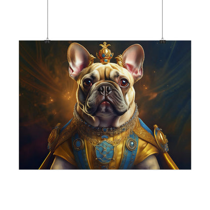 French Bulldog Renaissance Portrait Art Print, Wall Decor Gift, Animal Lover Home Decor, Dog Wall Art