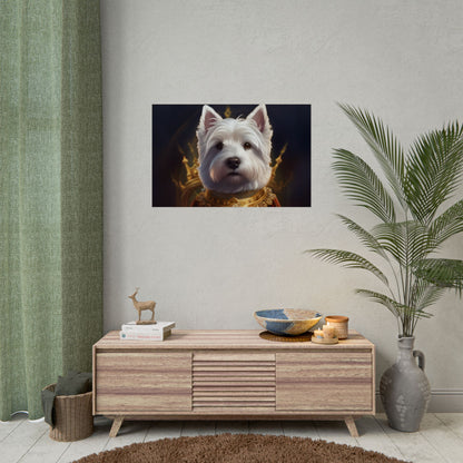 West Highland White Terrier Dog Renaissance Pet Portrait Print, West Highland White Terrier Art Print, Dog Wall Art, Wall Print, Wall Art