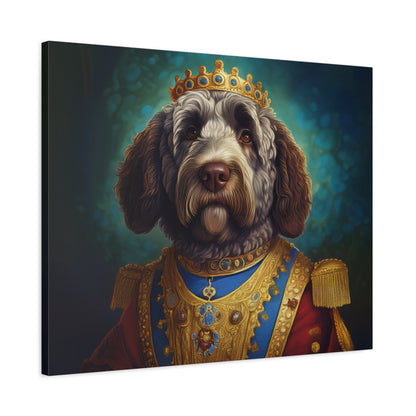 Portuguese Water Dog Renaissance Pet Portrait on Canvas | wall art | wall print