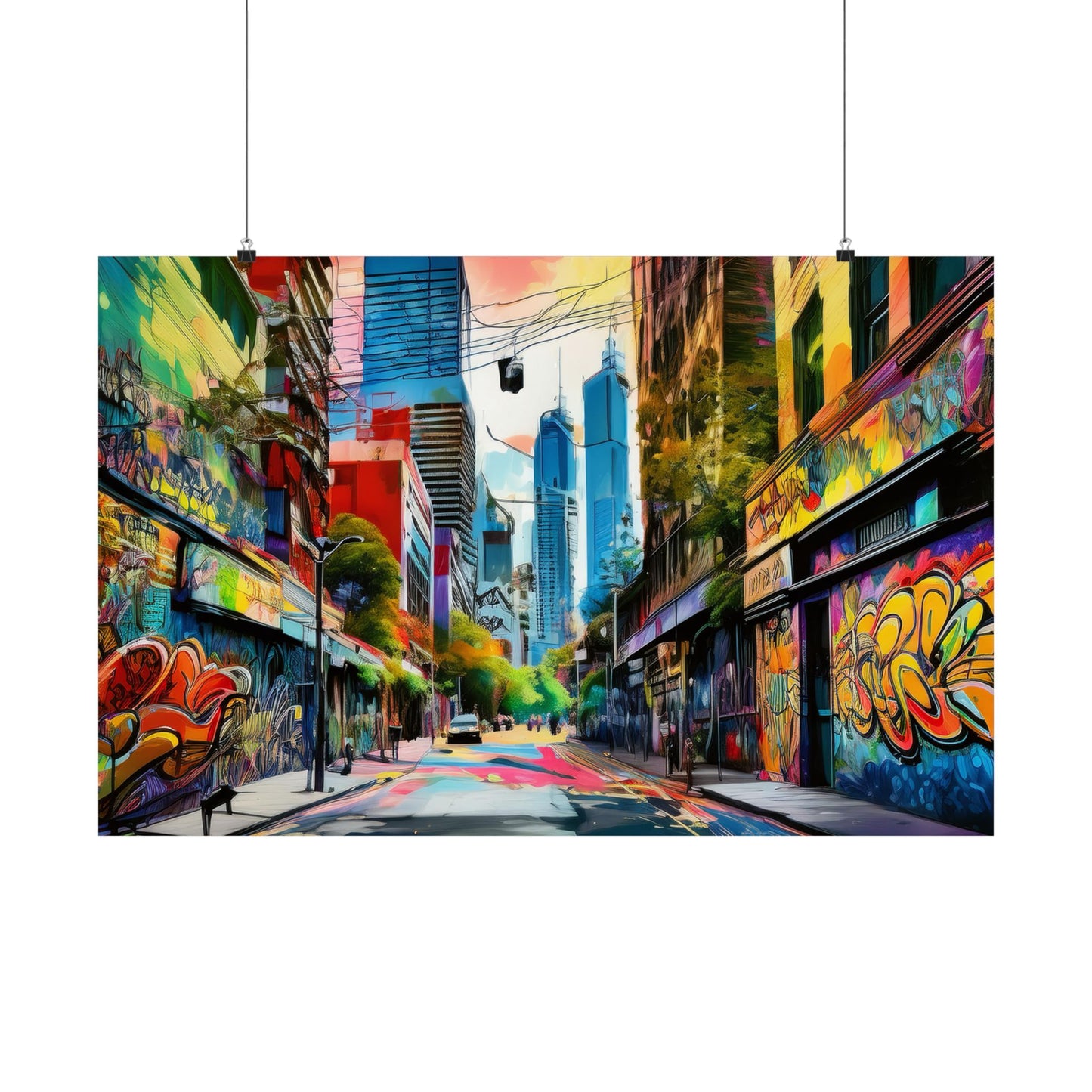 Melbourne Street Graffiti Australia Print | Style 1 | Wall Art | Wall Print