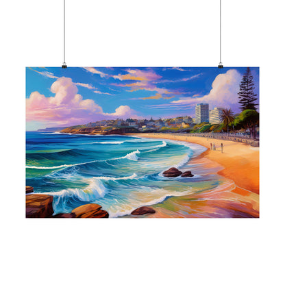 Coogee Beach Australia Coastal Print | Style 1 | Wall Art | Wall Print