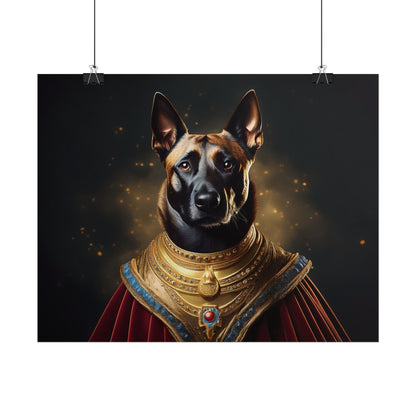 Belgian Malinois Renaissance Dog  Portrait Wall Print, Art Print, Art Print, Animal Lover Home Decor, Dog Wall Art, wall art