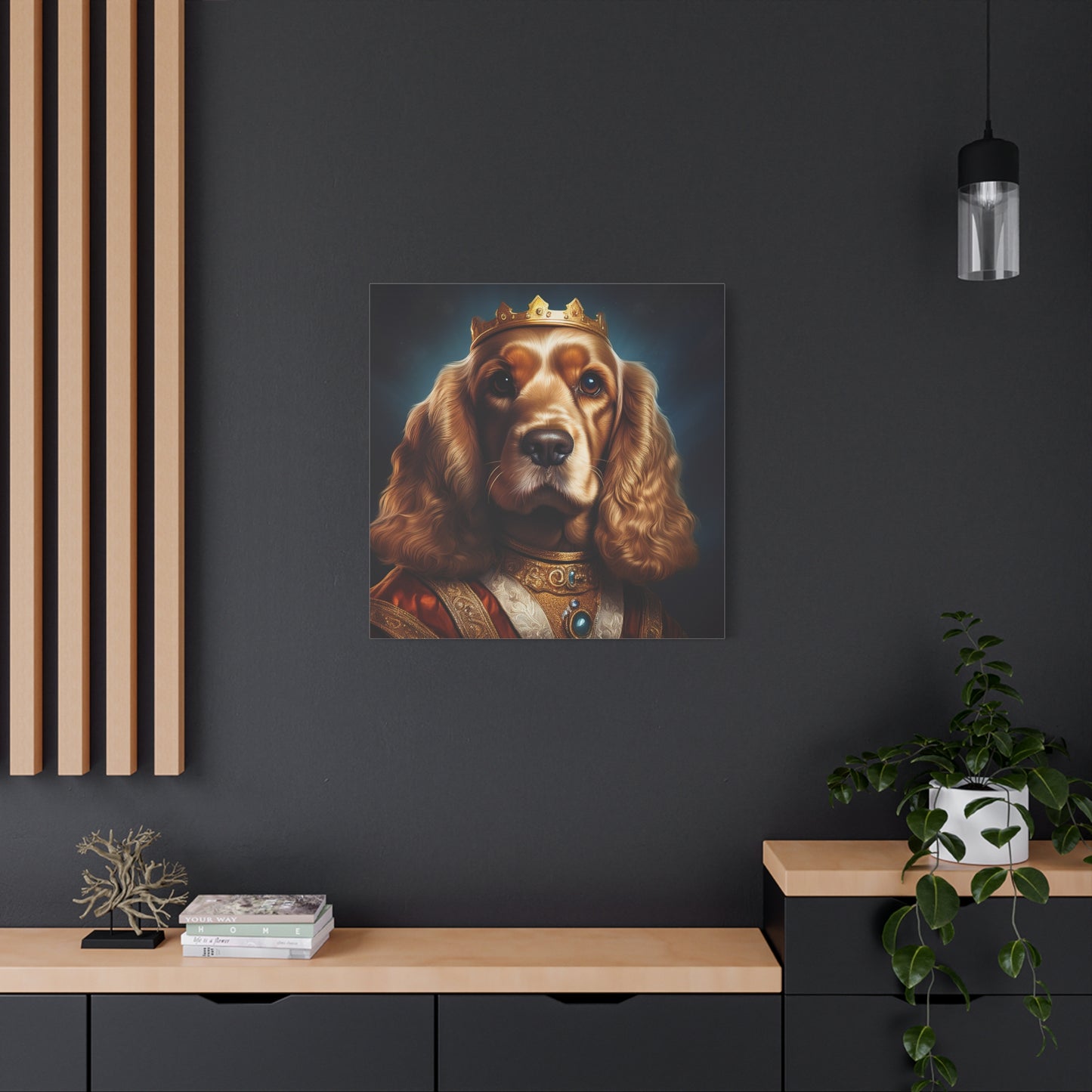 Cocker Spaniel Renaissance Pet Portrait on Canvas | Wall art | wall print