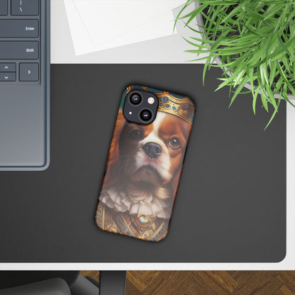 Cavalier King Charles Renaissance Dog Portrait Slim Phone Case