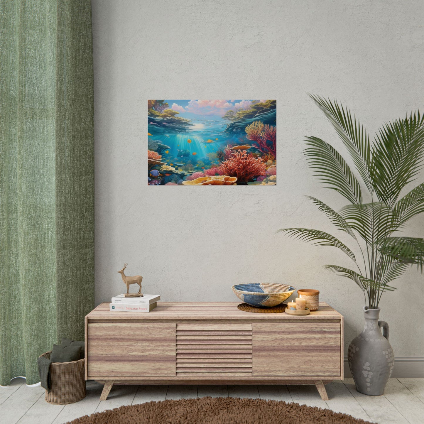 Great Barrier Reef  Australia Coastal Print | Style 3 | Wall Art | Wall Print