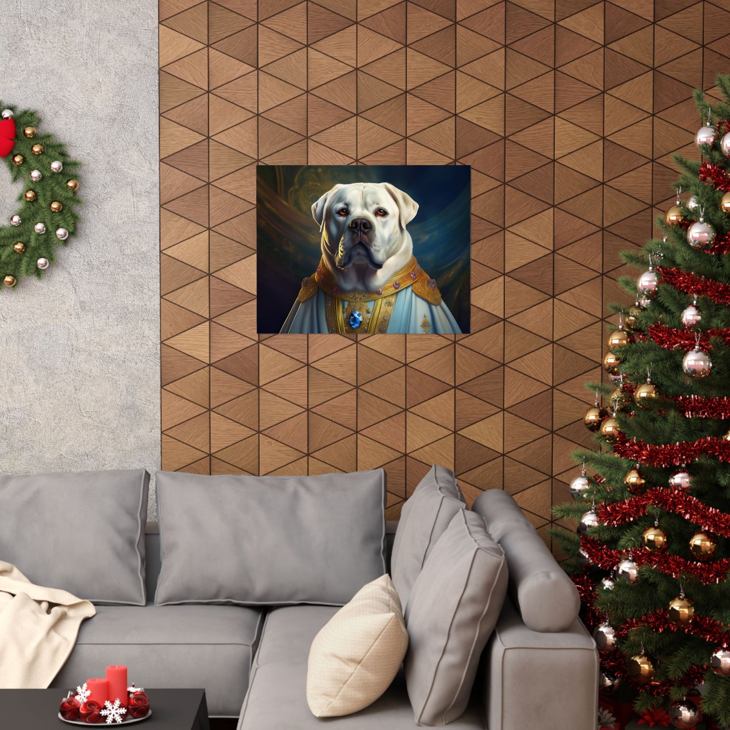 Mastiff Renaissance Pet Portrait Print, Unique Wall Art, Wall Print, Dog Art, Pet Art