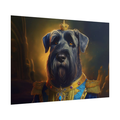Giant Schnauzer Pet Renaissance Portrait Print, Dog Lover Wall Print | Wall Art | Wall Print