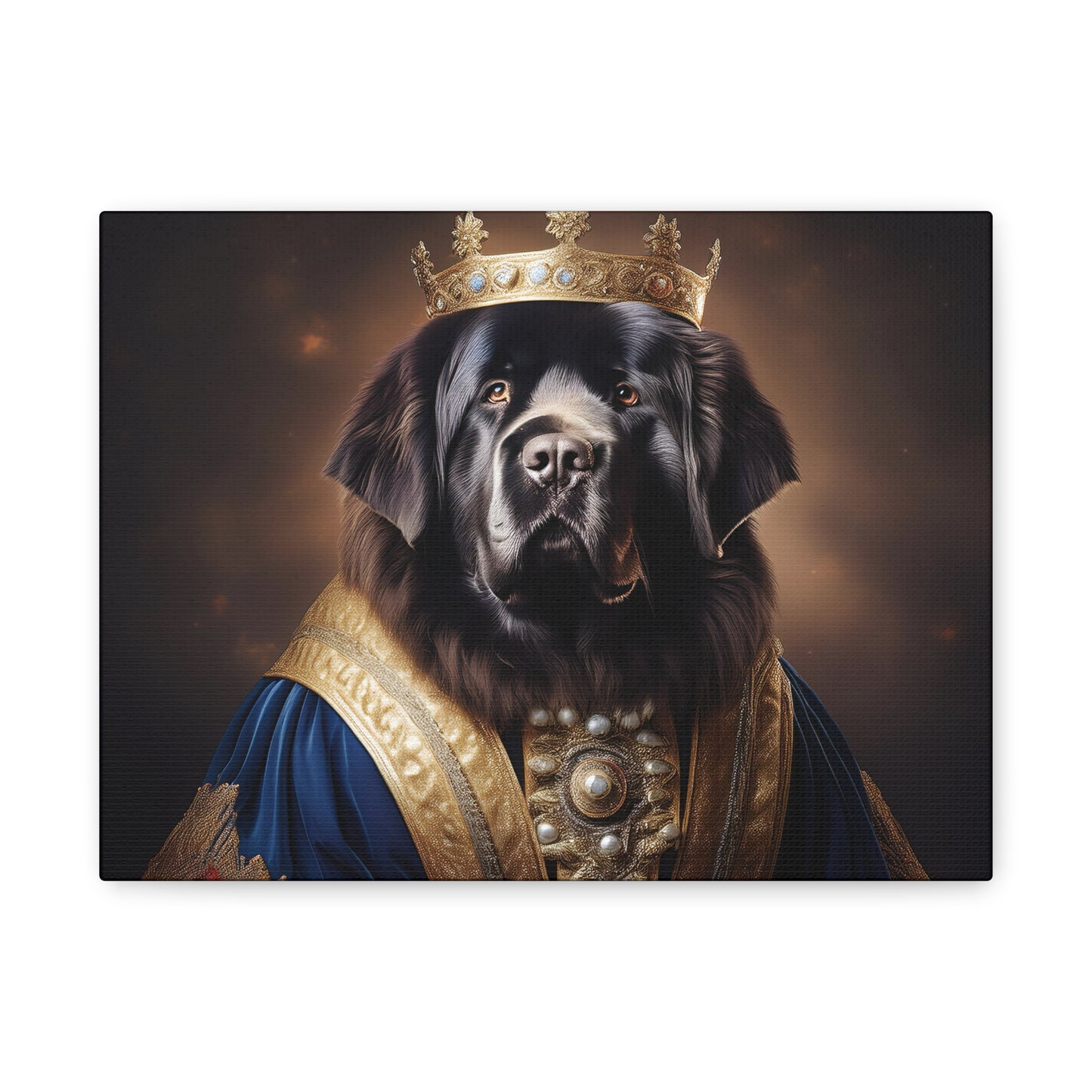 Newfoundland Renaissance Pet Portrait on Canvas | wall art | wall print